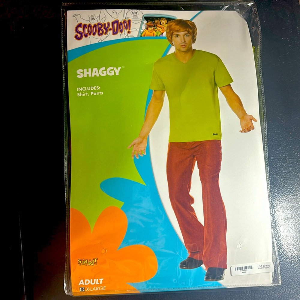 Spirit Shaggy Costume - Green and Red